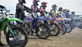 Motocross at the coast attracts many