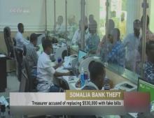 Bank teller in Somalia on the run