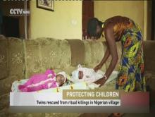 Twin babies rescued from ritual killings in Nigerian village 