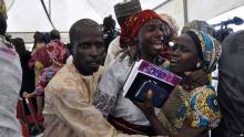 Chibok girls freed by Boko Haram reunited with families