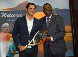 Federer meets President Geingob and Cabinet members 