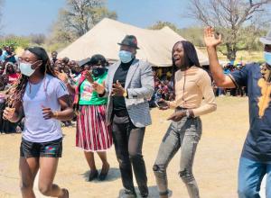 Hero's welcome for Mboma at home village 