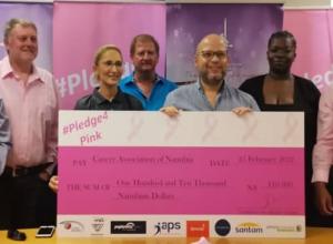 Cricket Namibia donates over 100K N$ to Cancer Association 