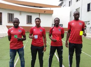 Referees receive FIFA badges