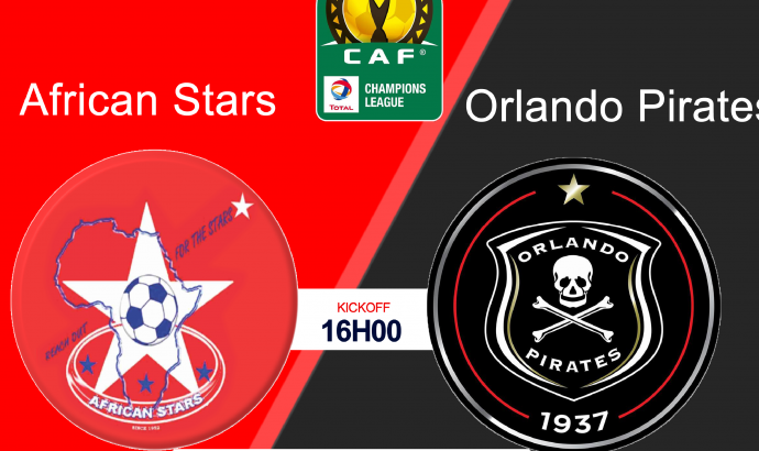 African Stars map road for second leg against Orlando Pirates