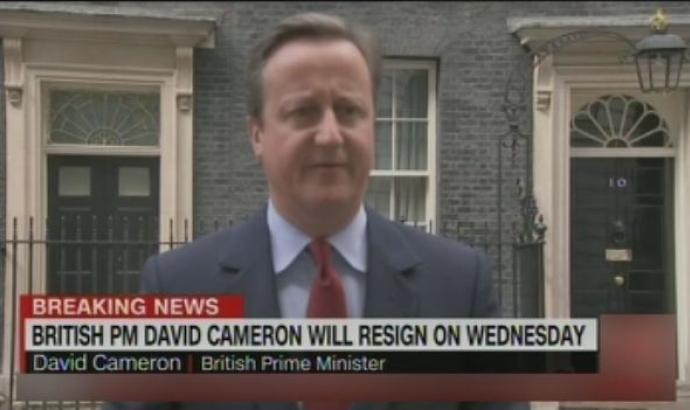 The British Prime Minister to step down on Wednesday