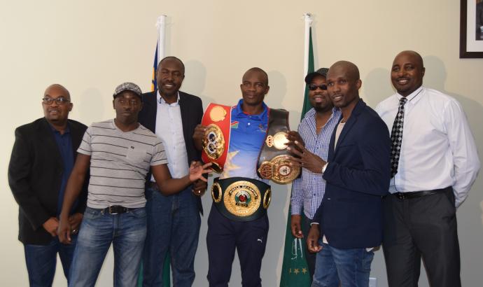 Indongo visits Namibia Sports Commission 