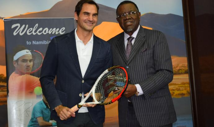 Federer meets President Geingob and Cabinet members 