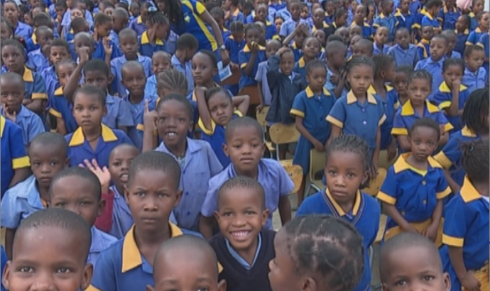 Namibia Primary School now protected by new wall