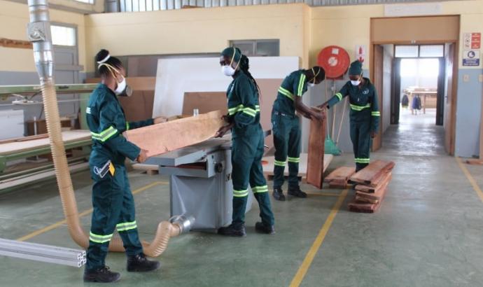 Valombola VTC trainees manufacture equipment