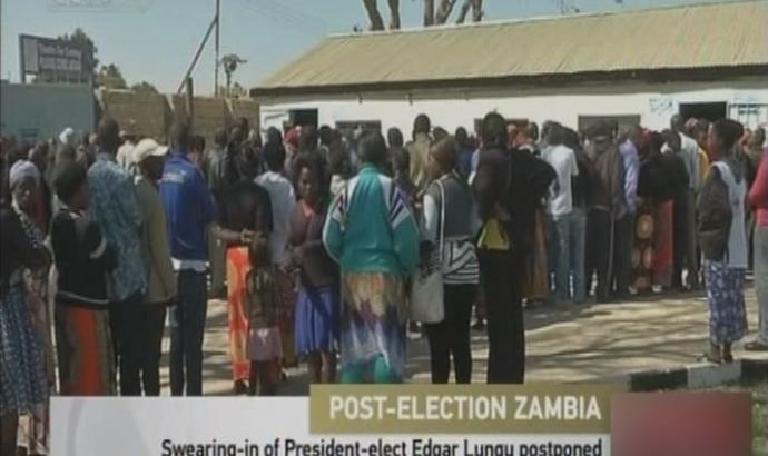 Swearing in ceremony of Zambia's president-elect postponed