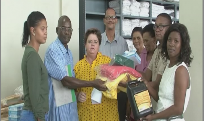 Keetmanshoop hospital receives cleaning materials