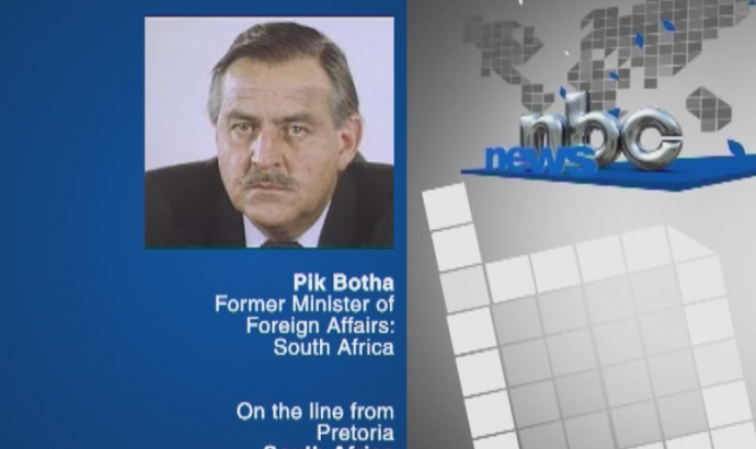 Remembering Theo-Ben Gurirab: Former South African Foreign Affairs Minister Pik Botha