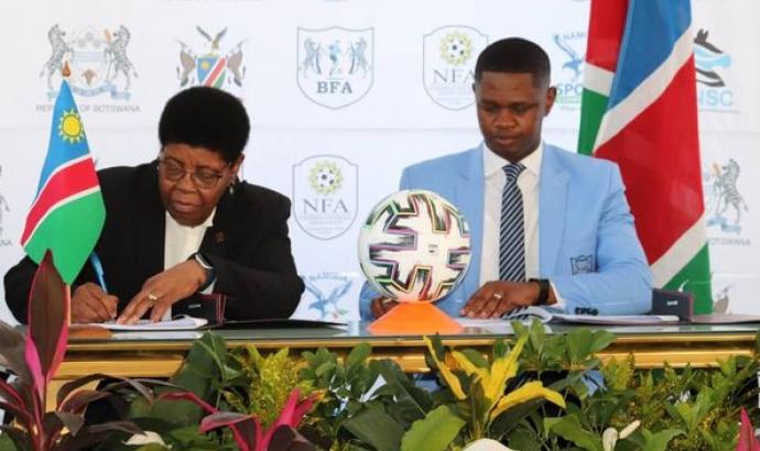 Botswana and Namibia officially sign AFCON 2027 Bid 