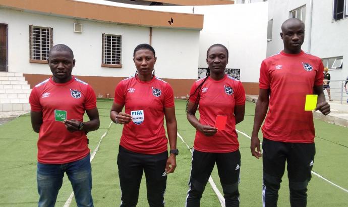 Referees receive FIFA badges