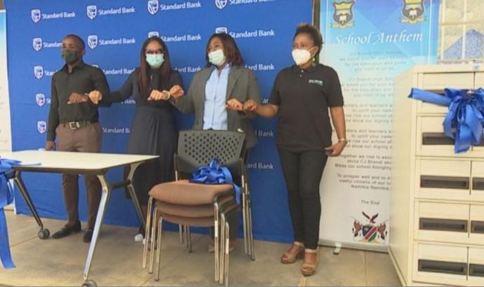 Standard Bank donates school equipment to CJ Brandt HS in Katutura