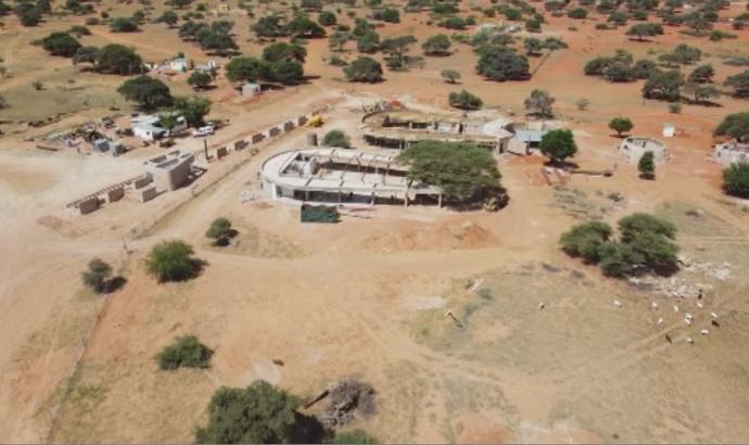 About 65% of the Chief Hosea Kutako Museum and Memorial Shrine completed