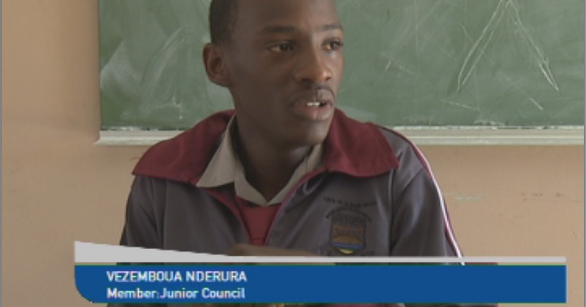 Four children with disabilities Windhoek Junior Council members