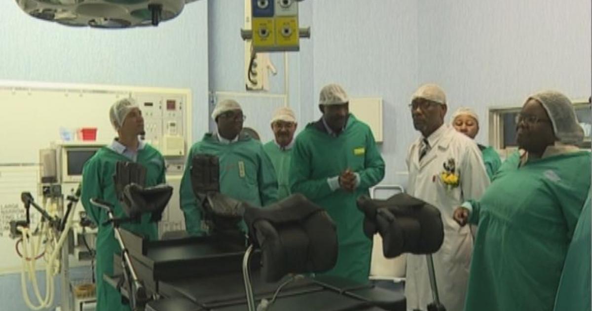 Windhoek Central Hospital's operating theatre open nbc